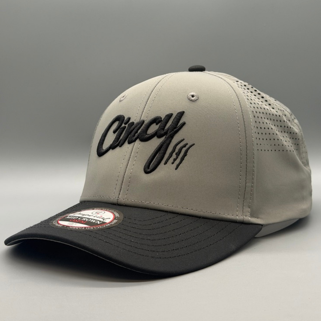 Cincy Airflow - Mid-Crown - Black and Grey Two Tone