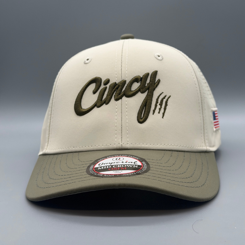 Cincy Airflow - Mid-Crown - Putty and Olive Two Tone