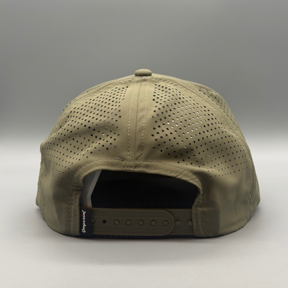 Cincy Airflow - Mid-Crown - Olive w/ Cream Logo