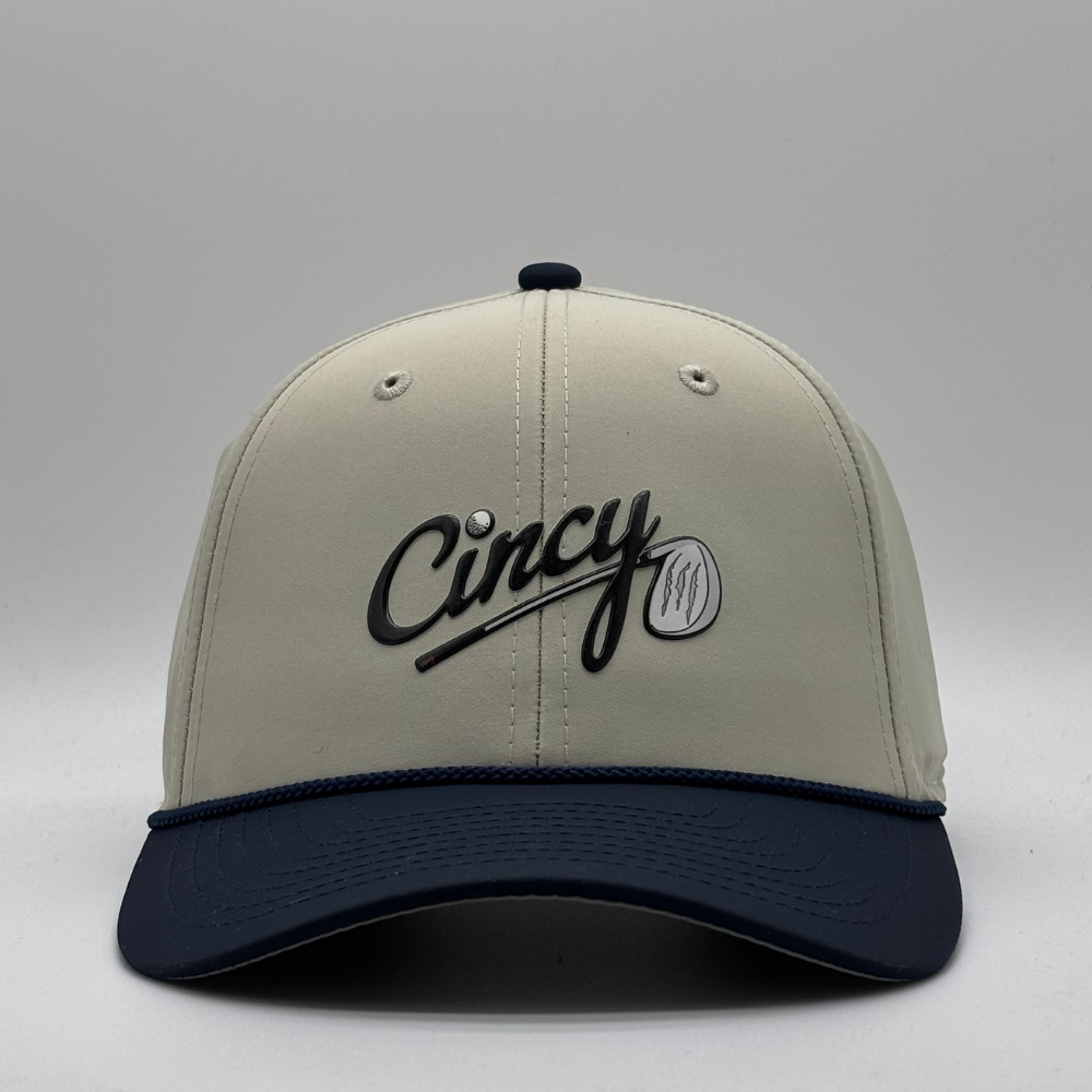 Cincy Golf Logo - Mid-Crown Rope - Putty Navy