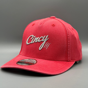 The Soft Red Denim - Silver Logo