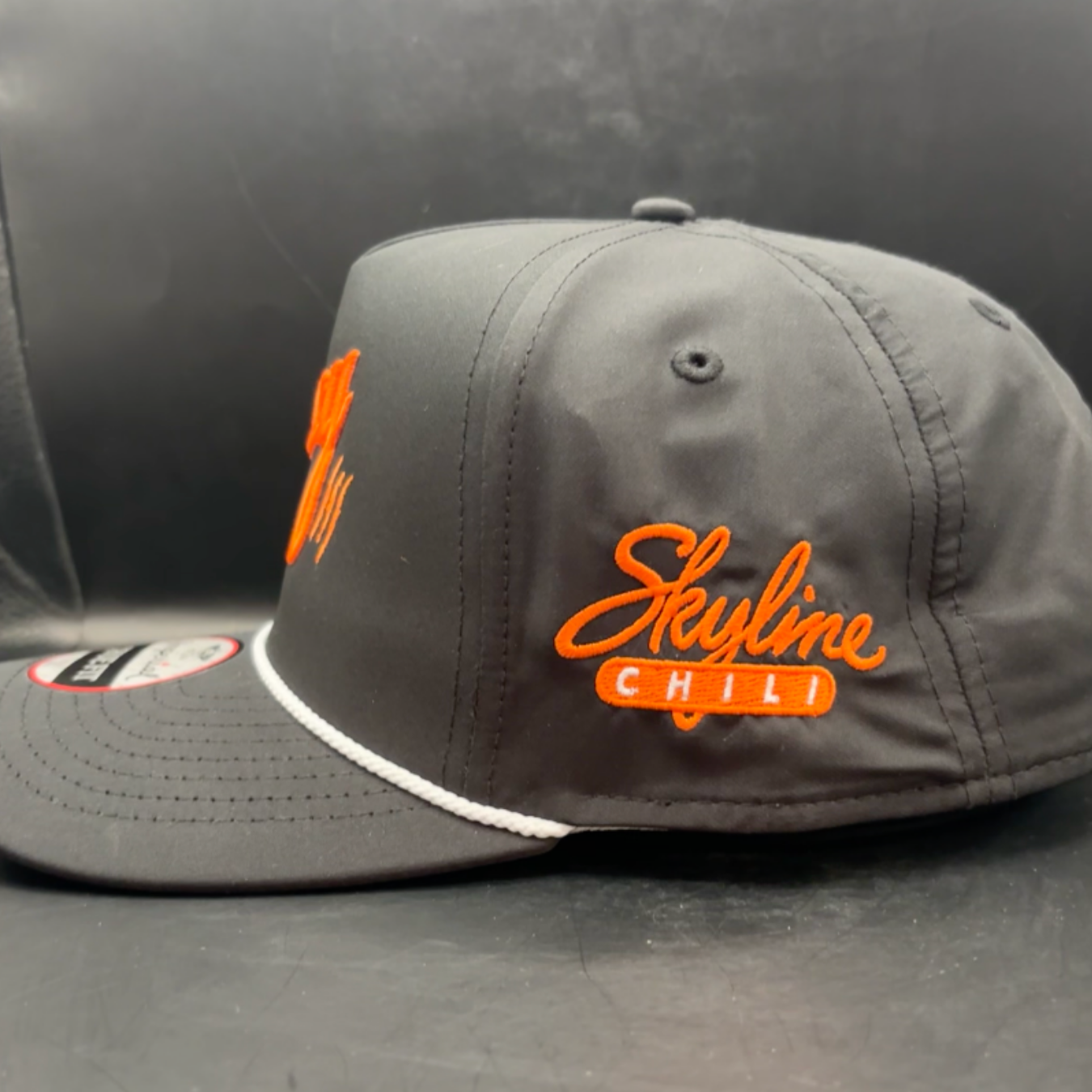 Skyline x Cincy Hat Collab - Black / Orange Rope Hat