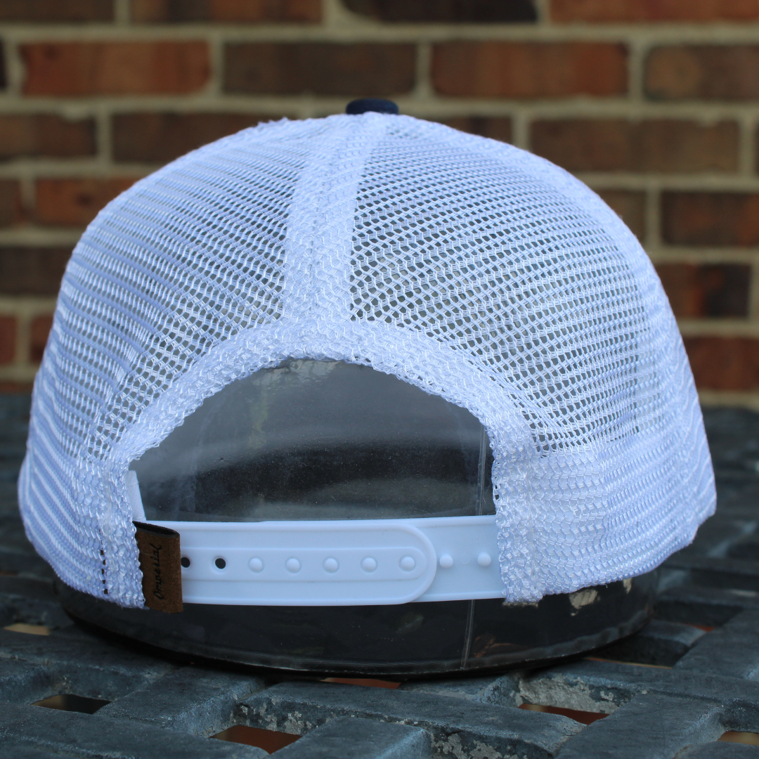 Mesh Back Hat - Black and Orange