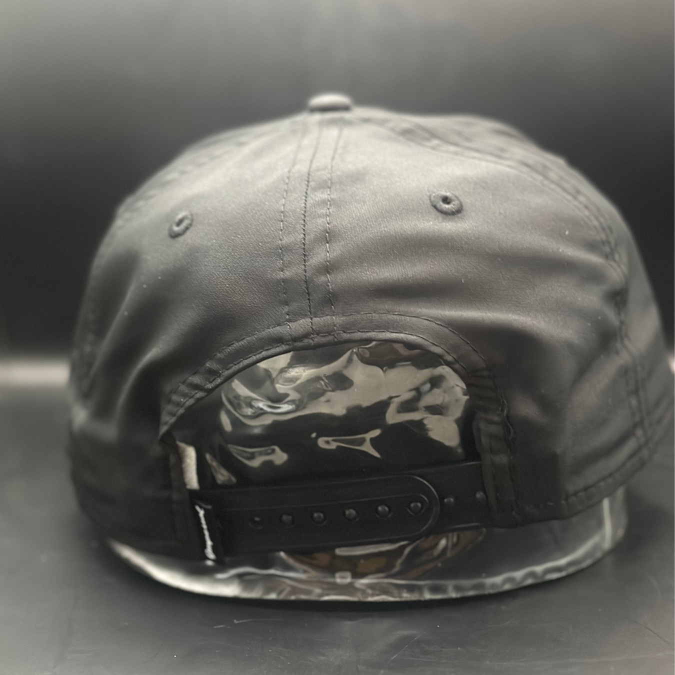 The Jessica - Black and Red Mid-Crown Eclipse Hat