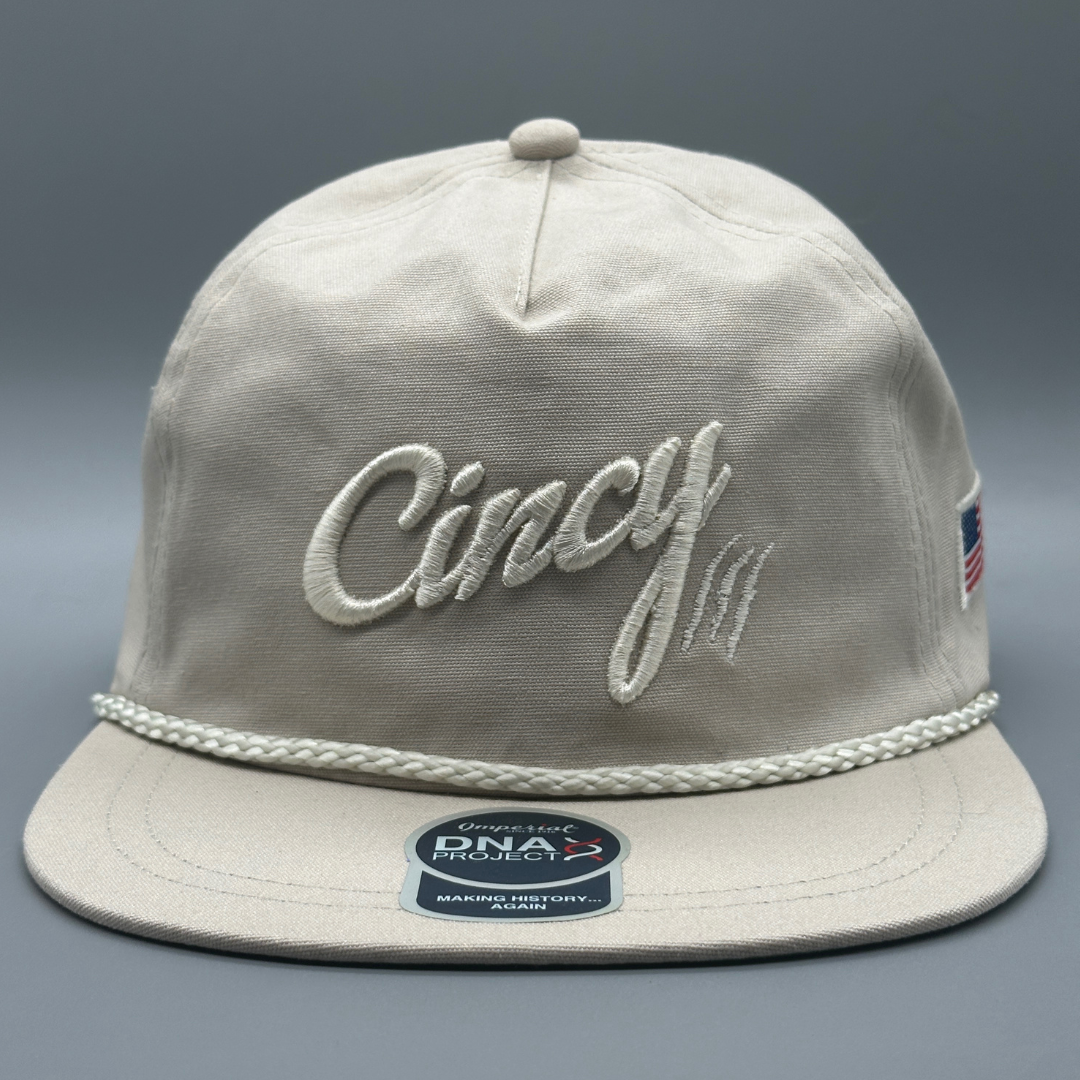 Retro Flat Bill - Cream on Cream