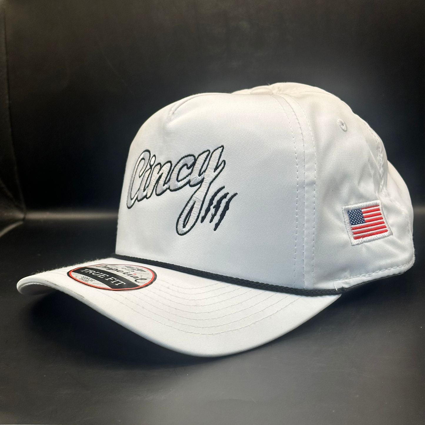 Eclipse Series - White / Black Rope Hat