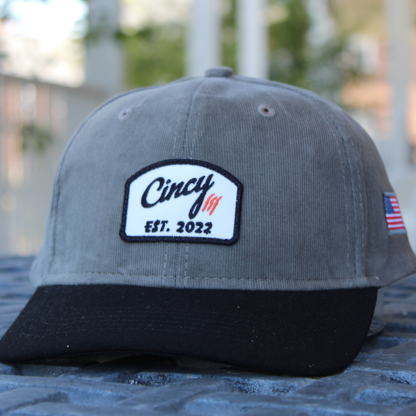 Logo Patch Hat - Grey / Black Corduroy