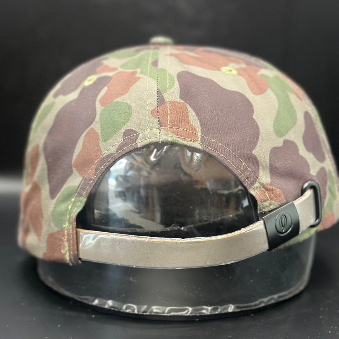 Camo Flat Bill - Cream Logo - Inspired by David Morales – The Cincy Hat