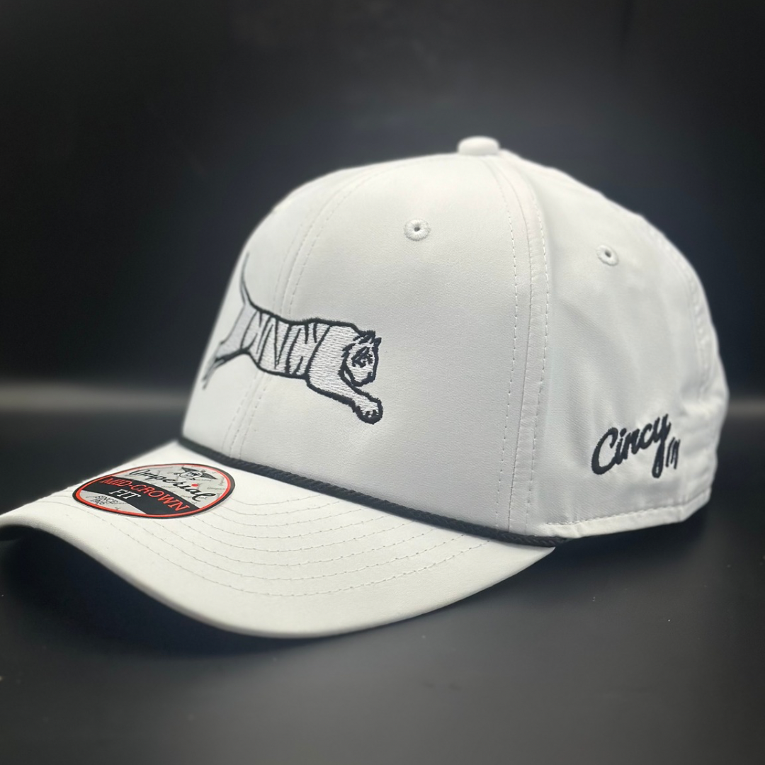 Cincy Tiger - By Hollis Strunk - White Mid-Crown Rope