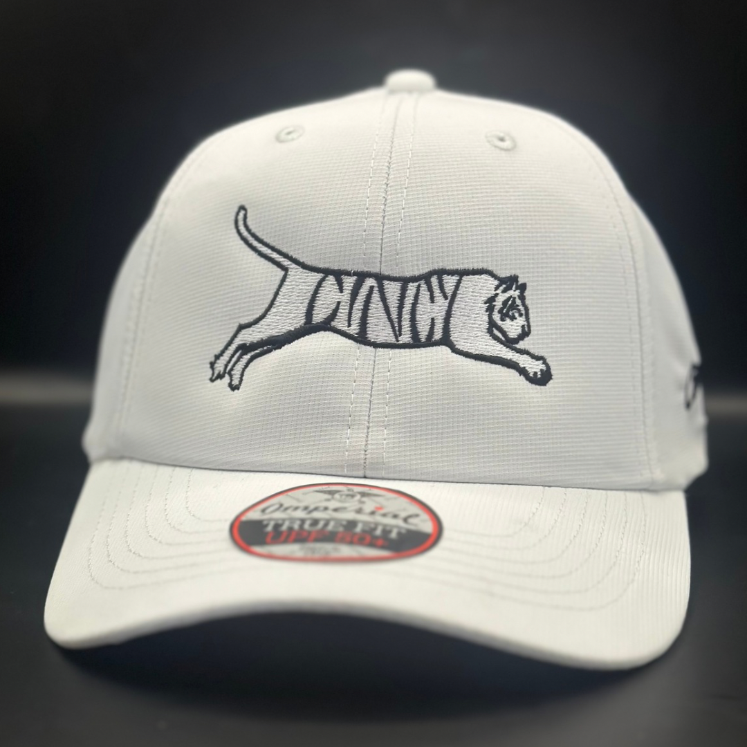 Cincy Tiger - By Hollis Strunk - White Structured Dad Hat