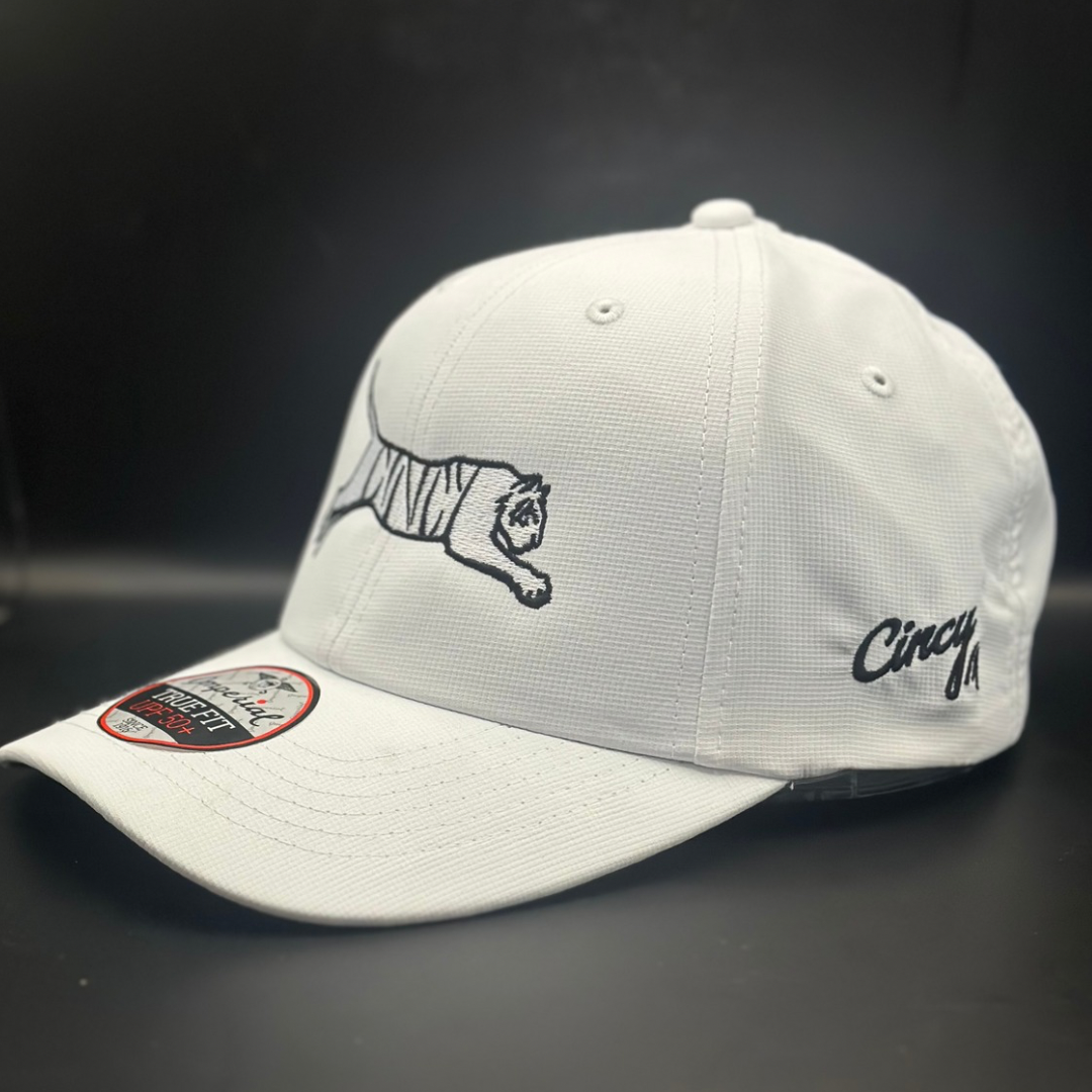 Cincy Tiger - By Hollis Strunk - White Structured Dad Hat