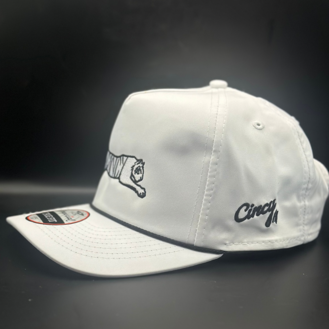 Cincy Tiger - By Hollis Strunk - White OG Rope Hat