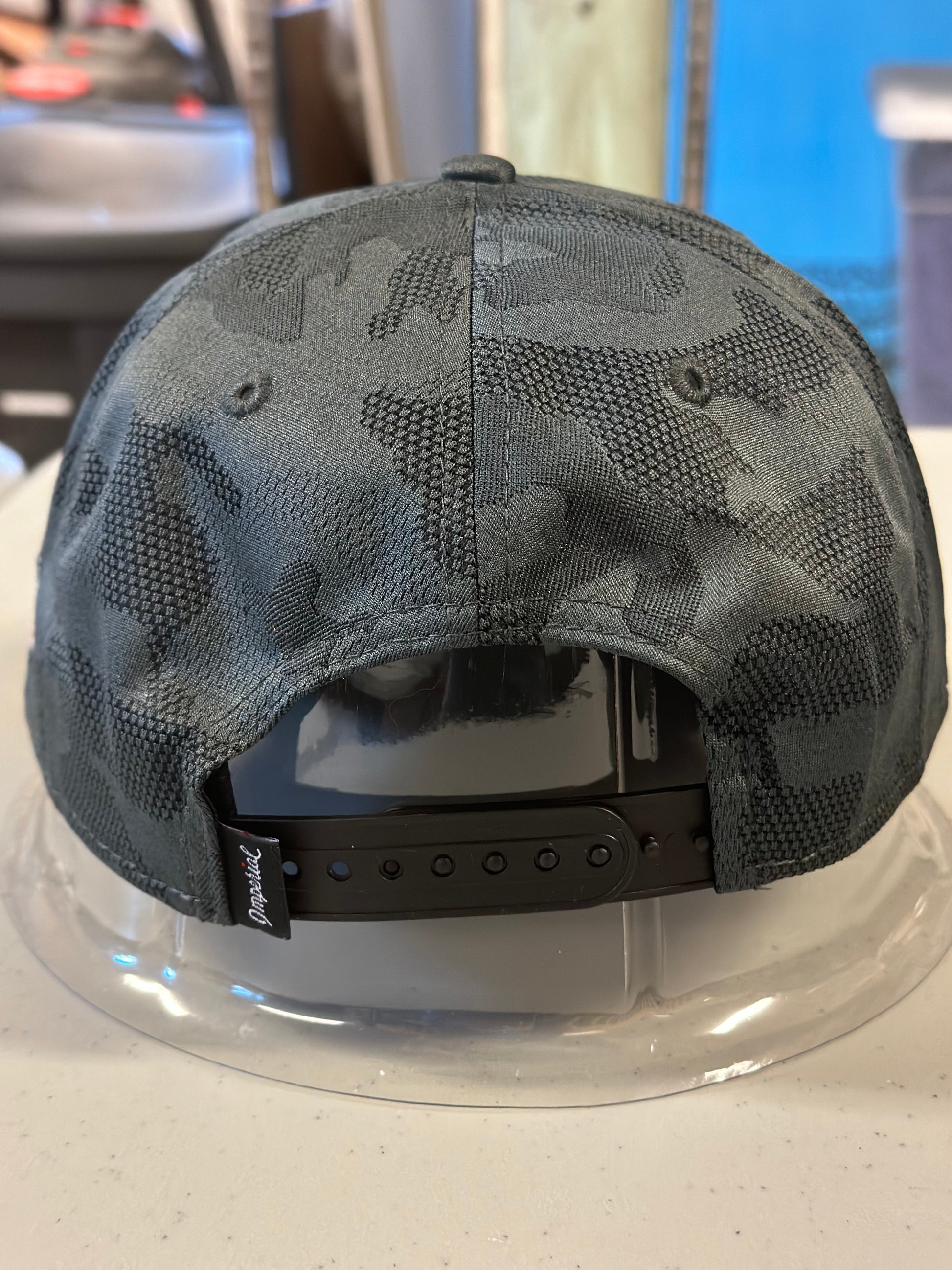 Camo Mid Crown Hat Dark Gray The Cincy Hat