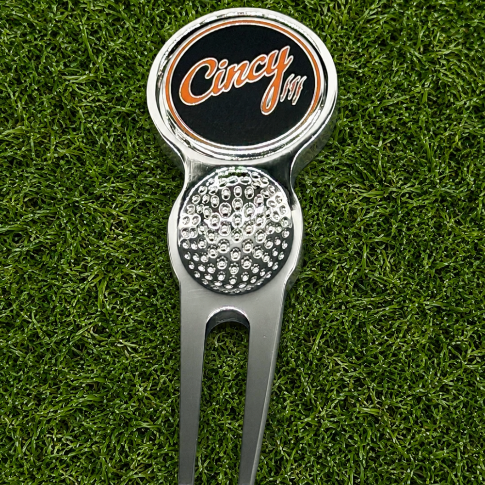 Cincy Golf Divot Tool with Magnetic Ball Marker