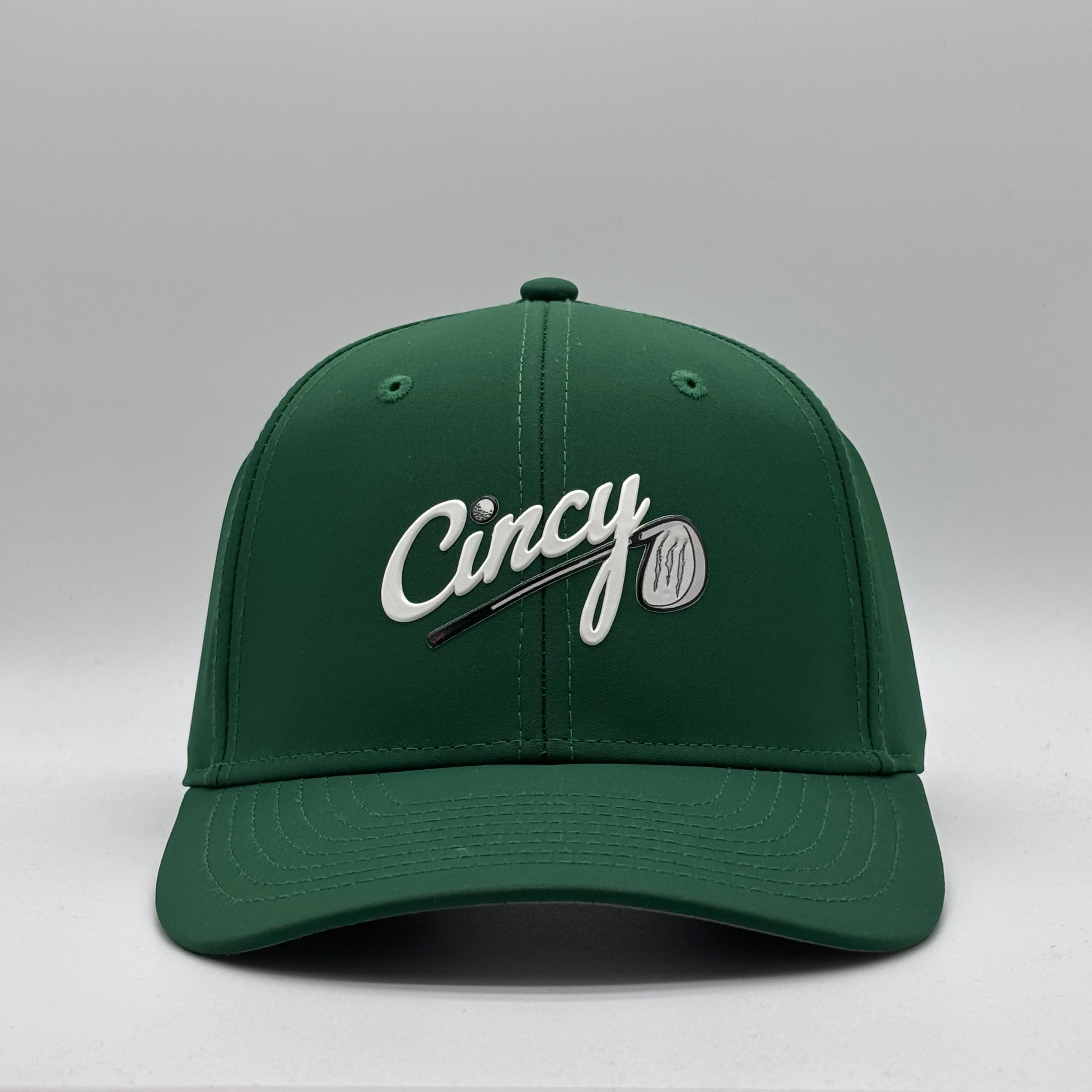 Cincy Golf Logo - Mid-Crown Ballcap - Green