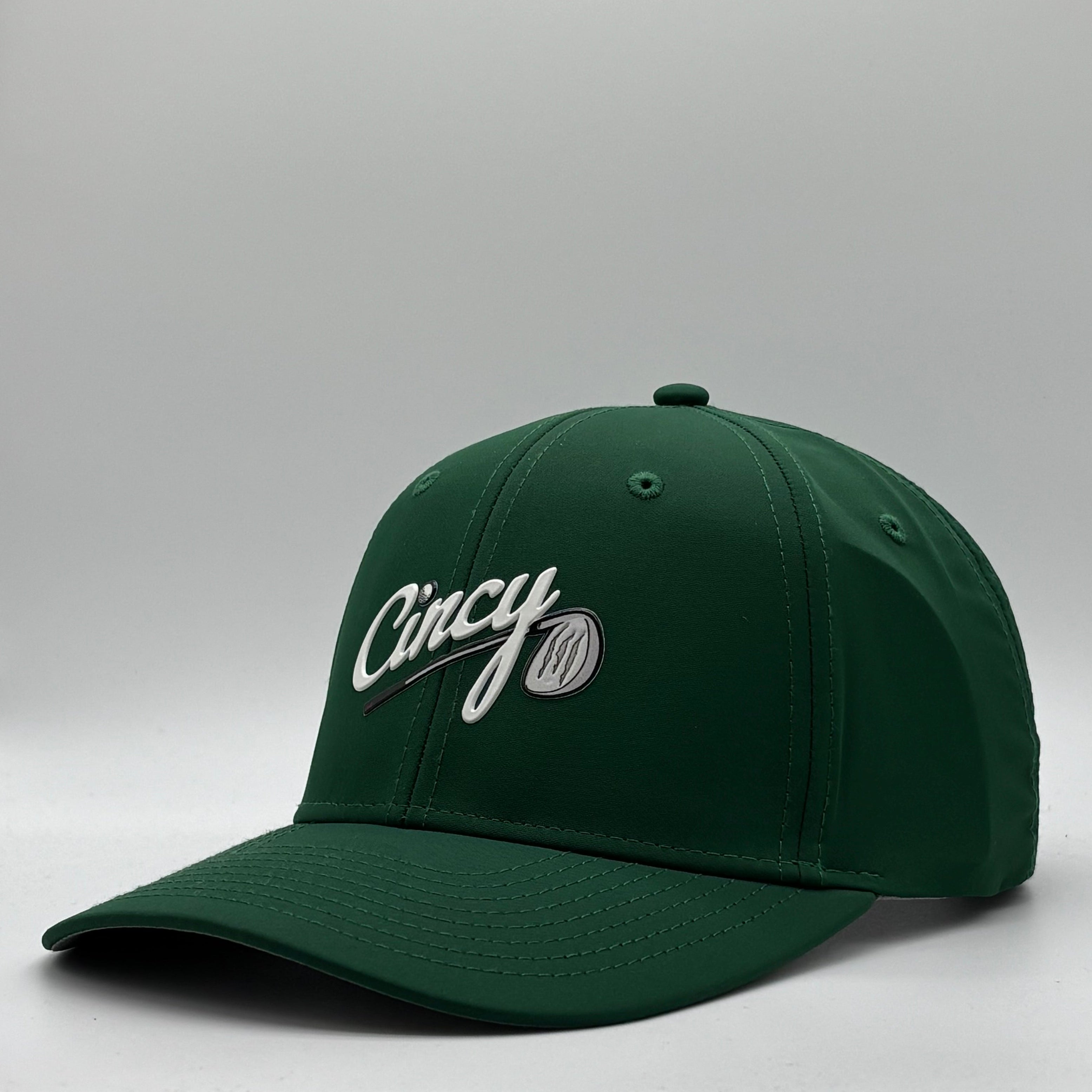 Cincy Golf Logo - Mid-Crown Ballcap - Green