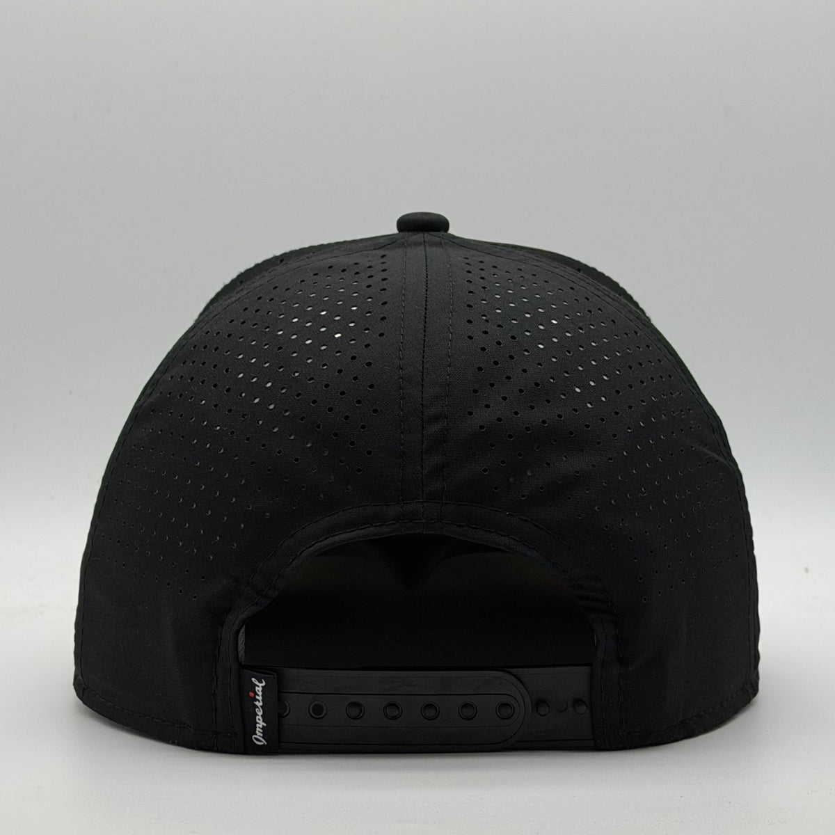 Mid-Crown Airflow - Black w/ Red - Outline Logo – The Cincy Hat
