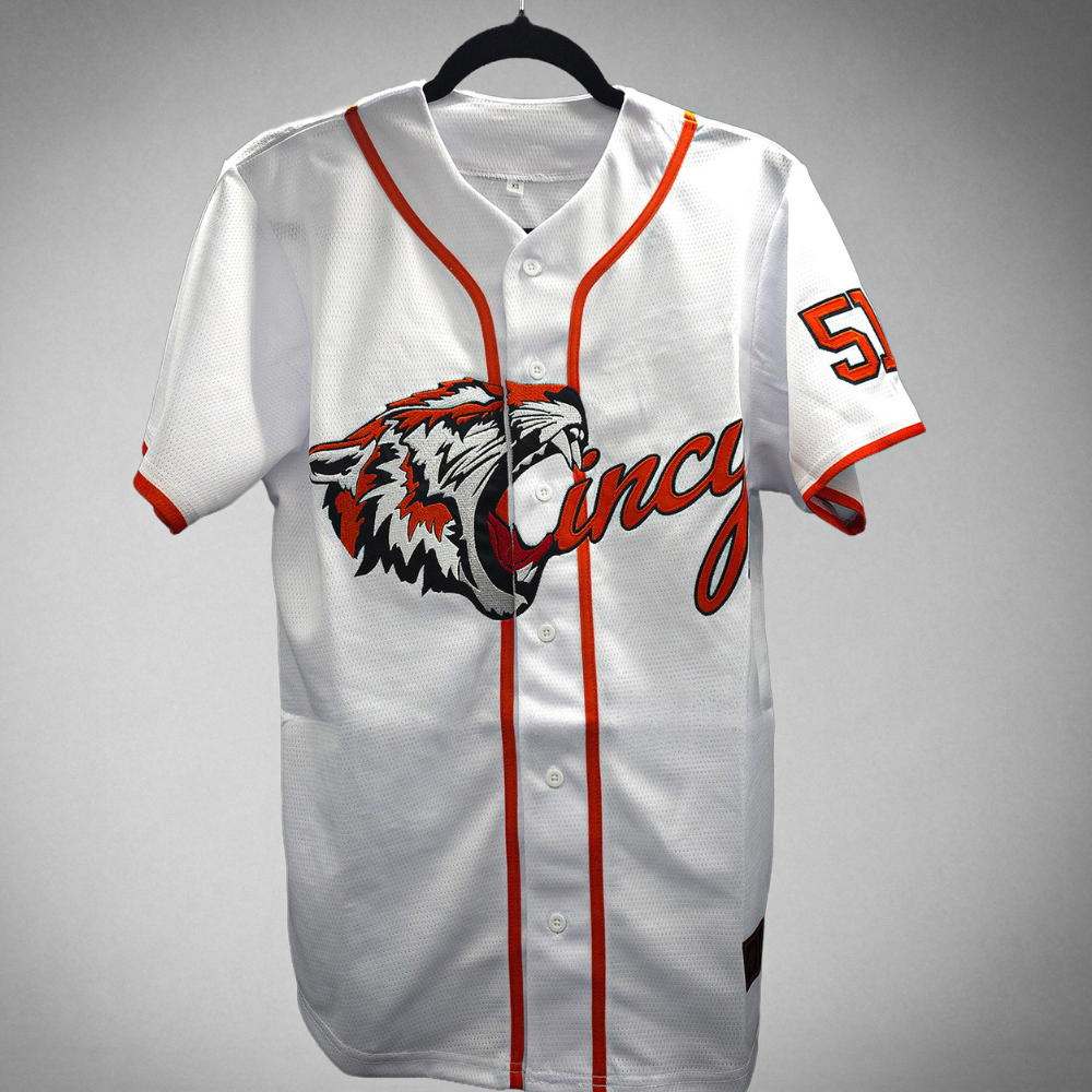 The Roaring Tiger Baseball Jersey - White