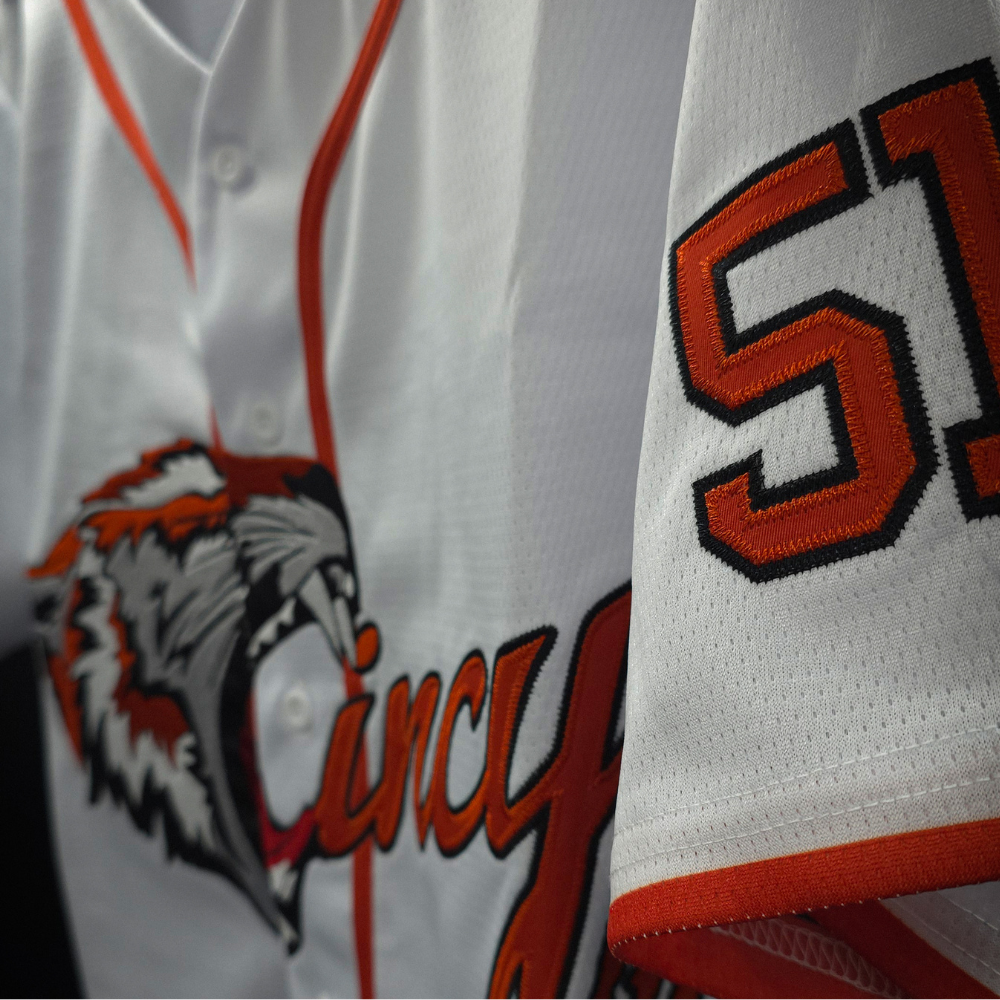 The Roaring Tiger Baseball Jersey - White