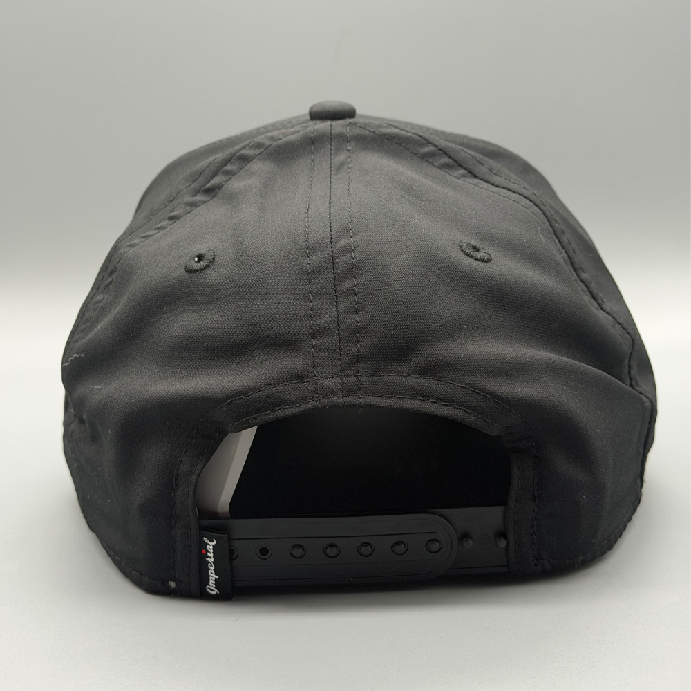The Jessica - Black and Red Mid-Crown Eclipse Hat