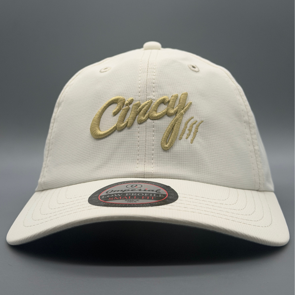Women's Performance Fit (Small) - Cream w/ Gold Logo