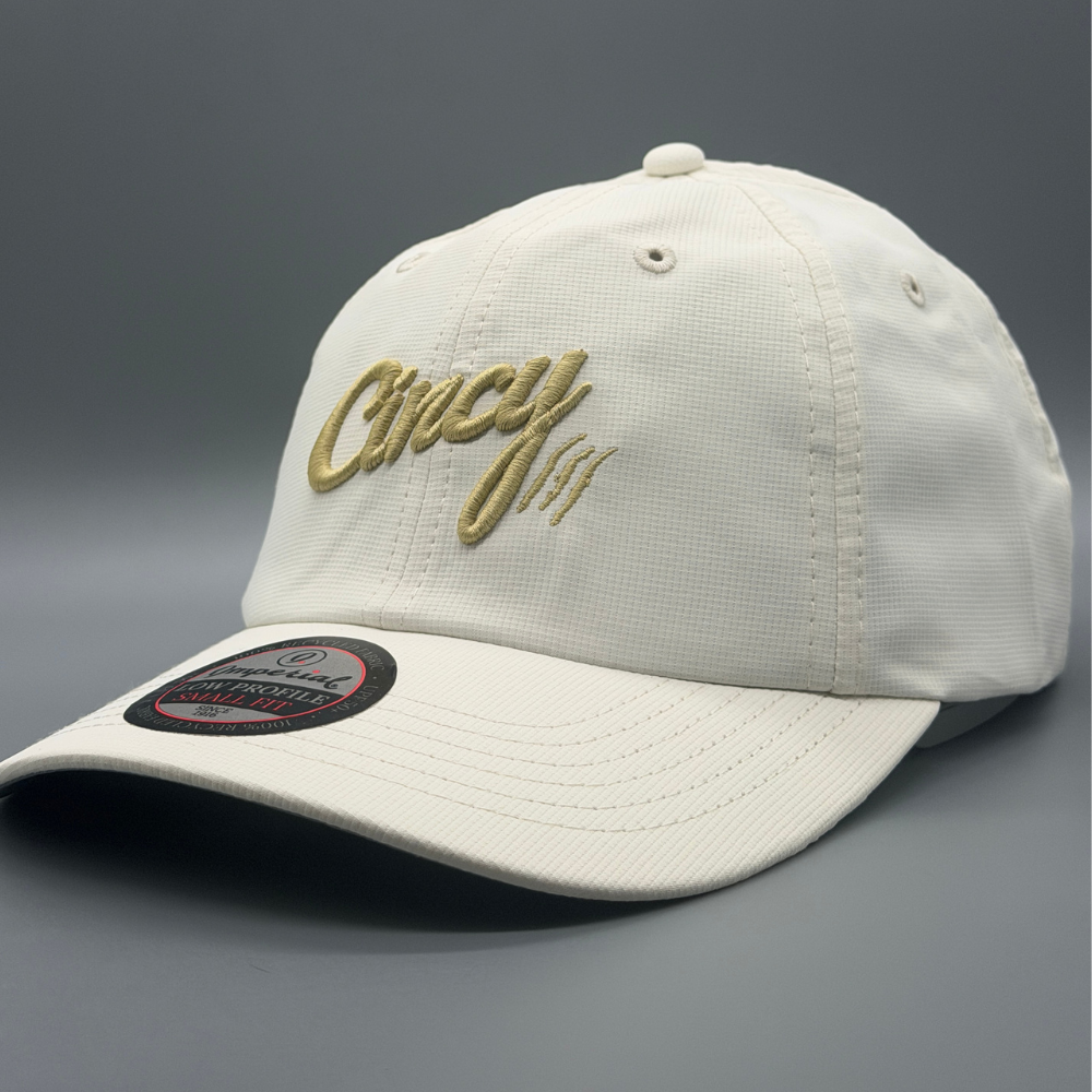 Women's Performance Fit (Small) - Cream w/ Gold Logo