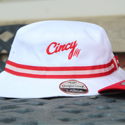 The Little Miami Bucket - White w/ Red Logo