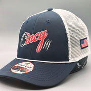 Star Spangled Cincy - Navy Mid-Crown Mesh Back
