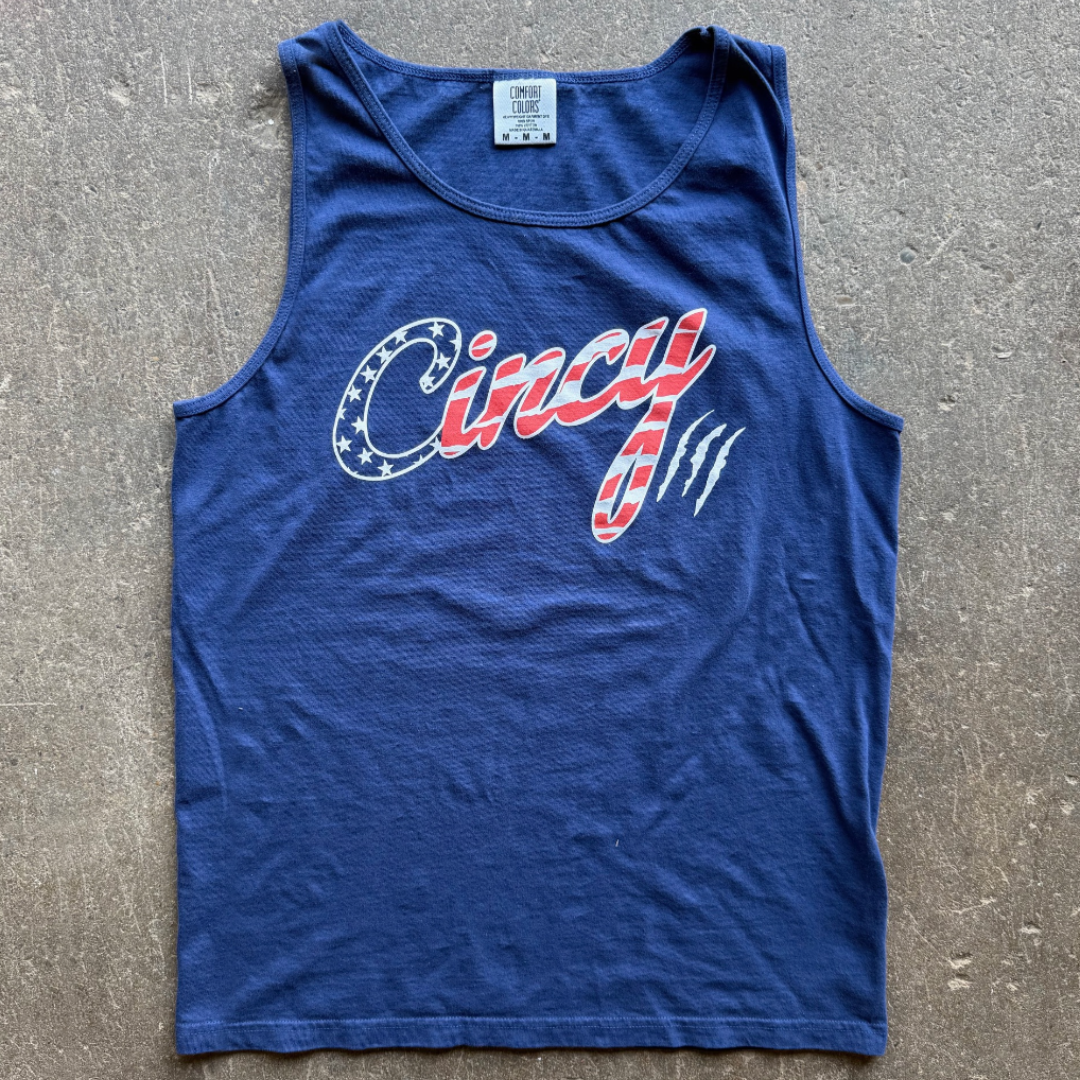 Star Spangled Cincy - NAVY Tank - Pre-Order (Ships in 10 Days)