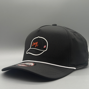 The Hat on a Hat - OG 5 Panel Rope Hat - Black