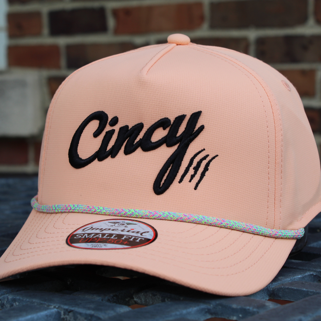 Women's Rope Hat - Peach w/ Black Logo