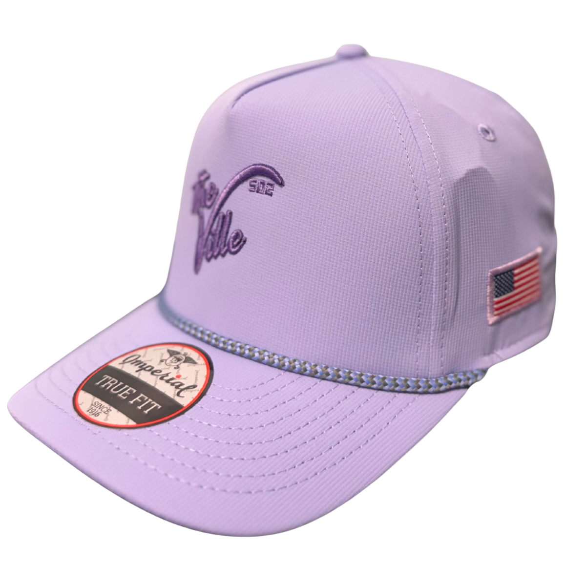 The Louisville Hat - 5 Panel Rope Hat - PURPLE