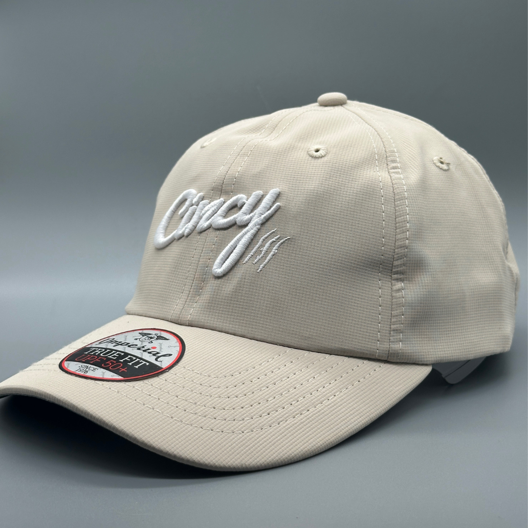 Lightweight Dad Hat - Putty w/ White