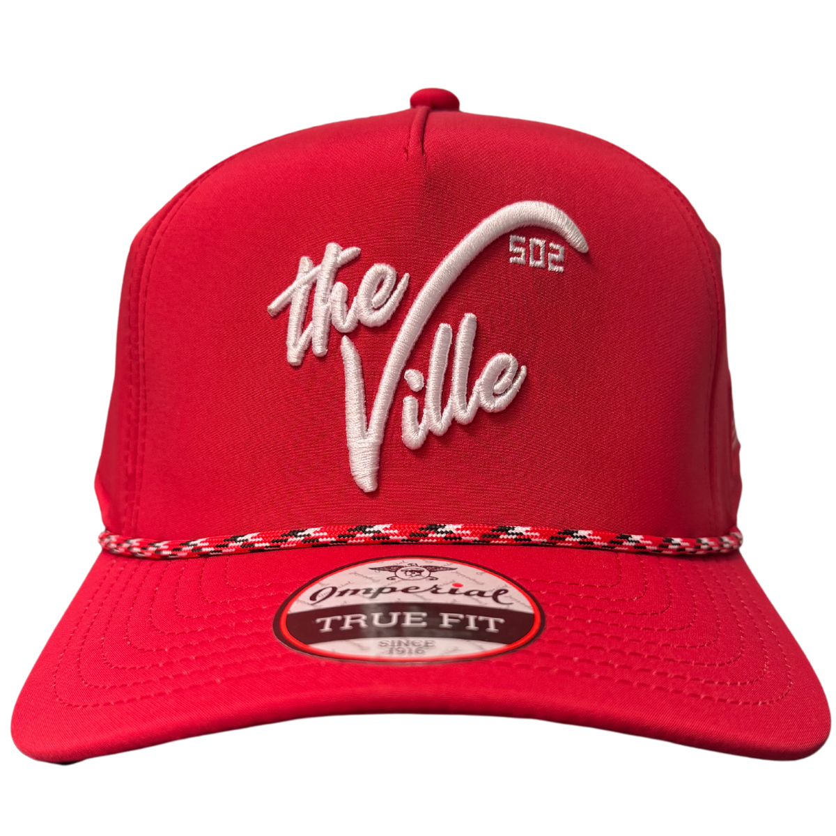 The Louisville Hat - 5 Panel Rope Hat - RED