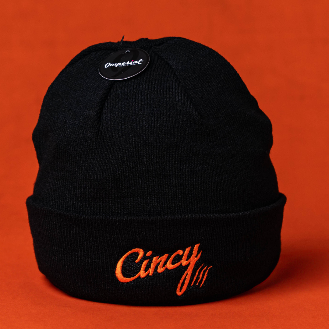 Cincy Beanie - Black Stocking Cap