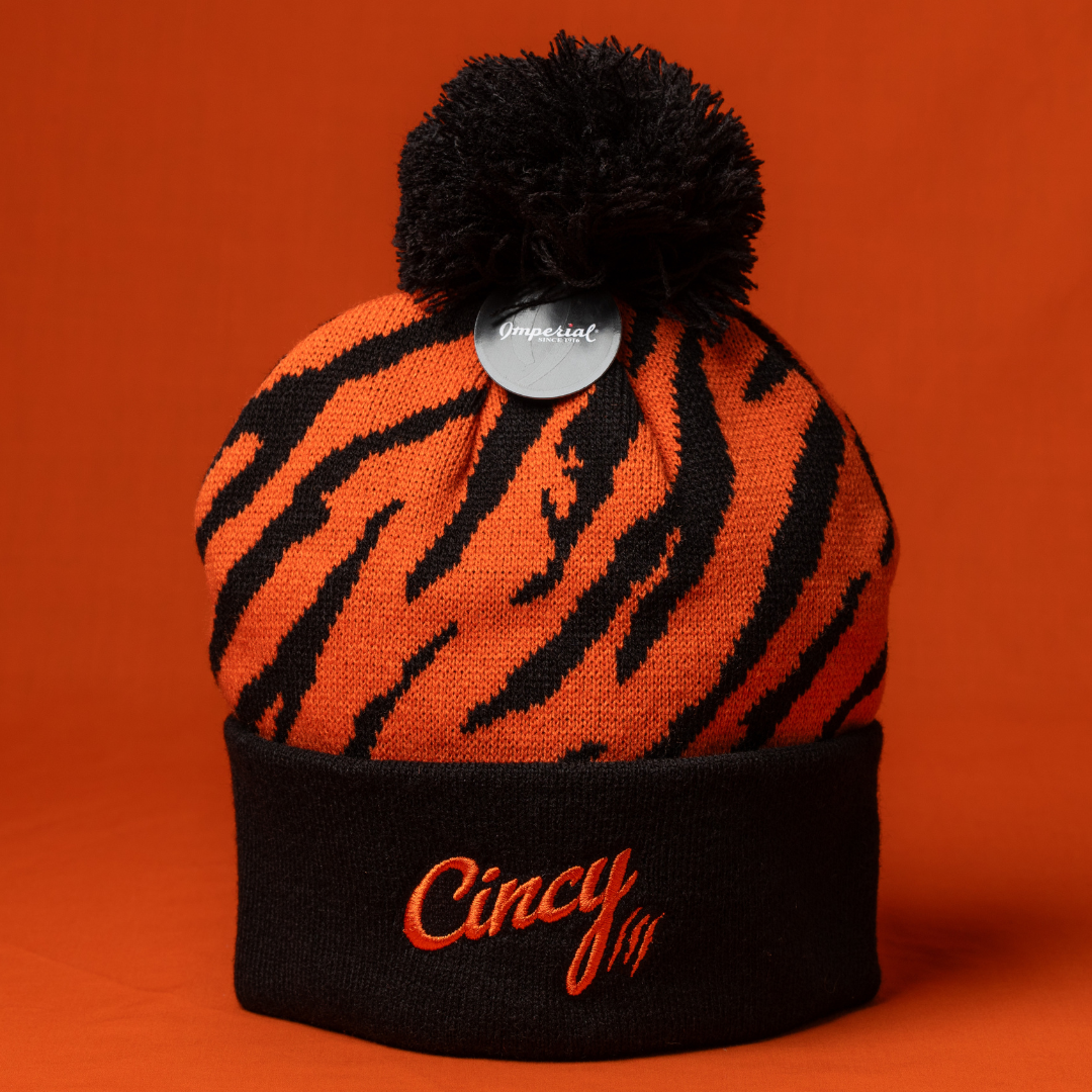 Tiger Striped Cincy Beanie