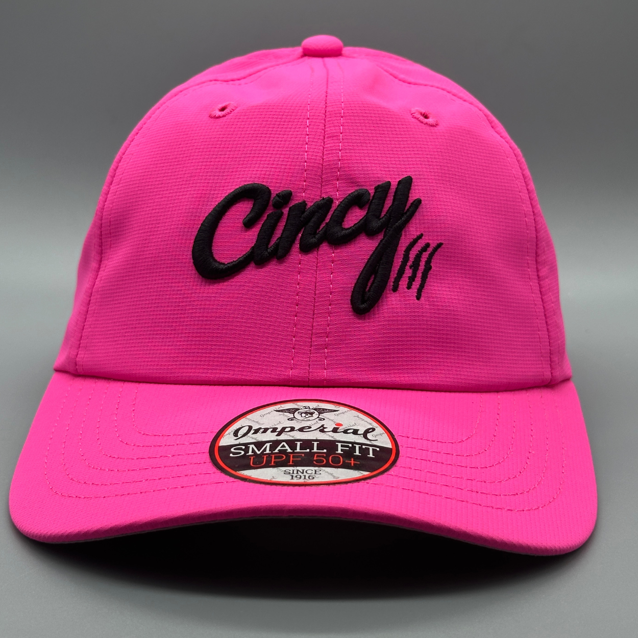 Small Fit - Lightweight Performance - Pink w/ Black Logo