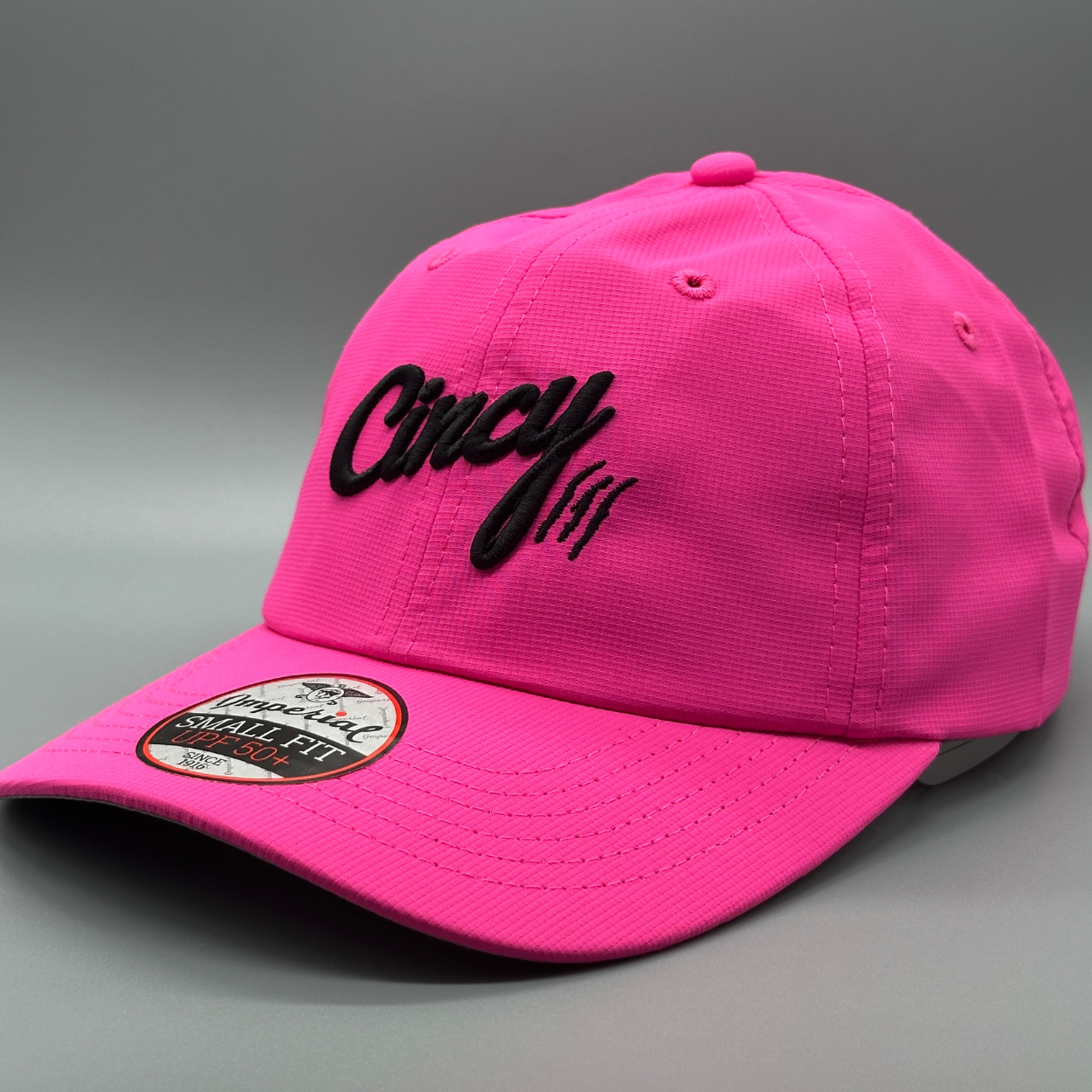 Small Fit - Lightweight Performance - Pink w/ Black Logo