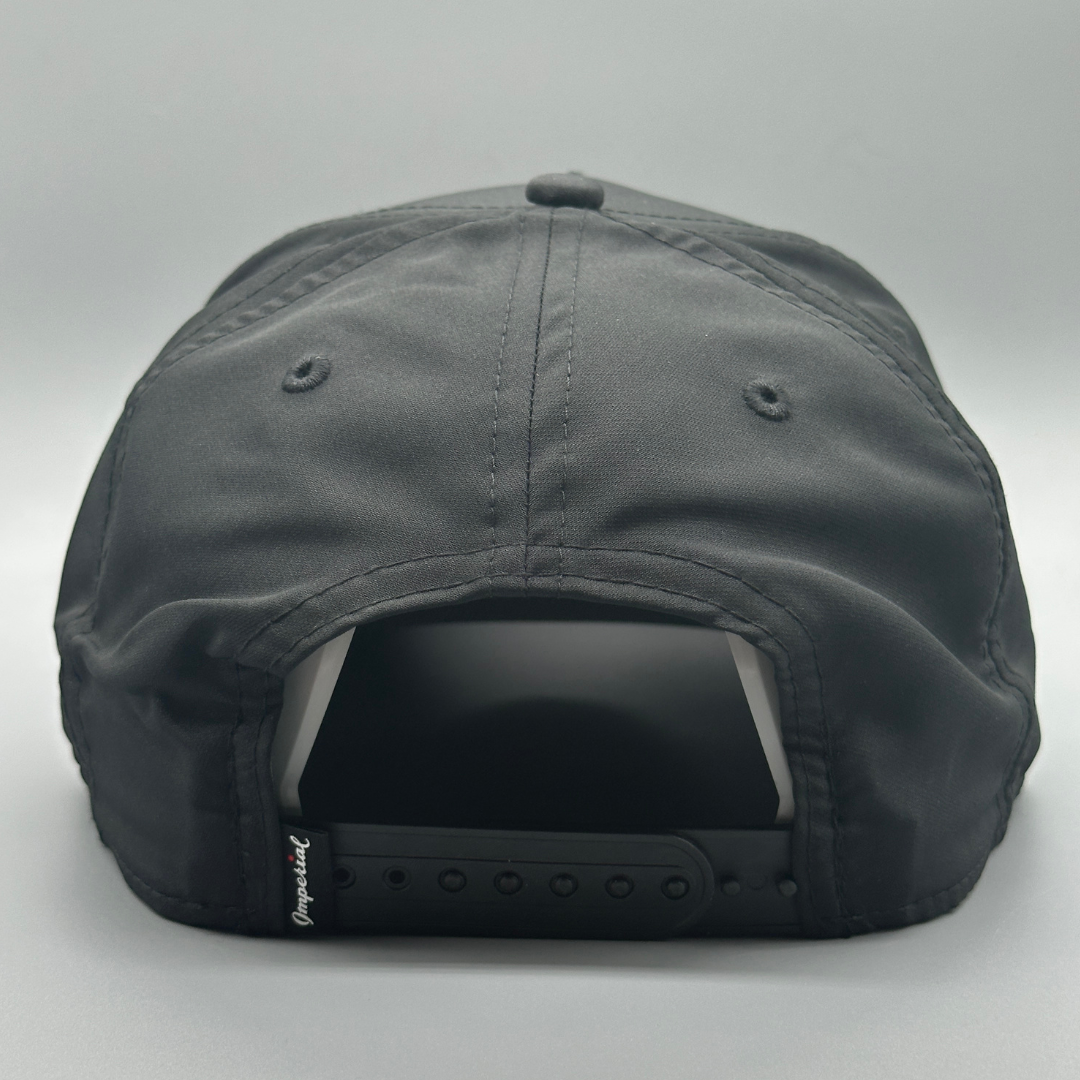 The Mariah - Black and Red 5 Panel Rope Hat