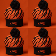 Tiger Striped Beanie - Family 4 Pack