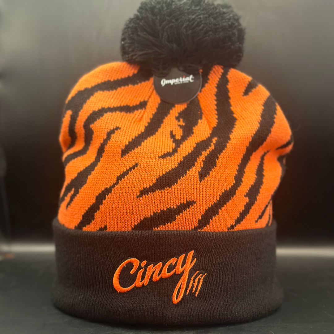 Tiger Striped Cincy Beanie