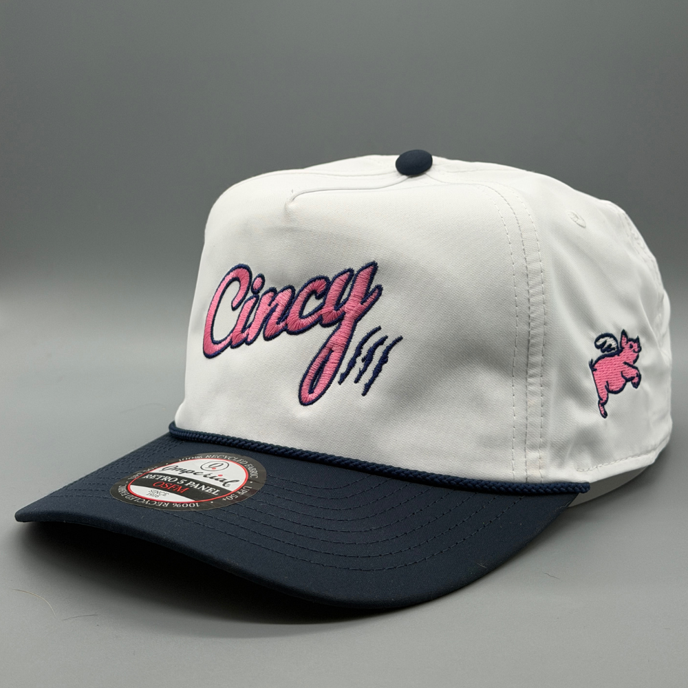 2026 Flying Pig - Soft Rope Hat - White / Navy