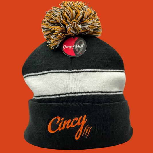 The Varsity Beanie - Orange Logo