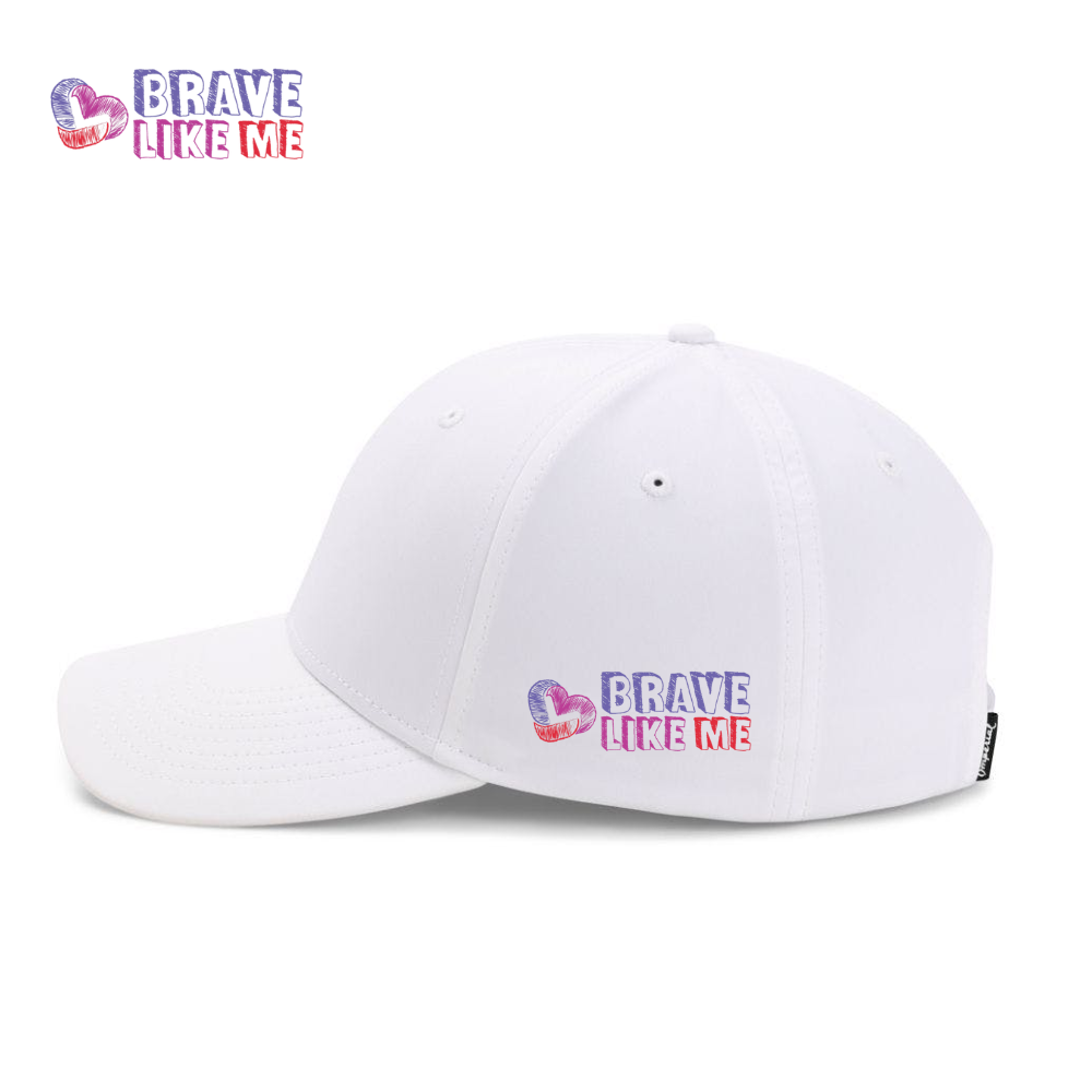 [PRE-ORDER] Brave Like Me - Mid-Crown Ballcap - WHITE
