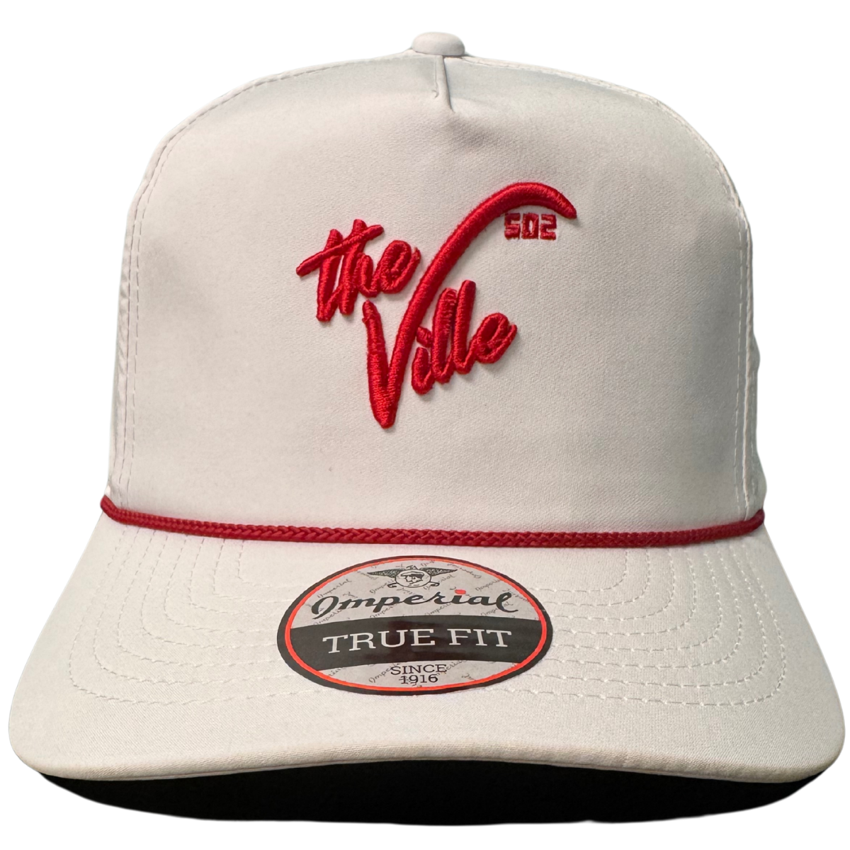 The Louisville Hat - 5 Panel Rope Hat - WHITE