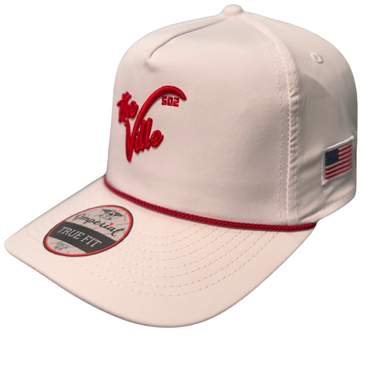 The Louisville Hat - 5 Panel Rope Hat - WHITE