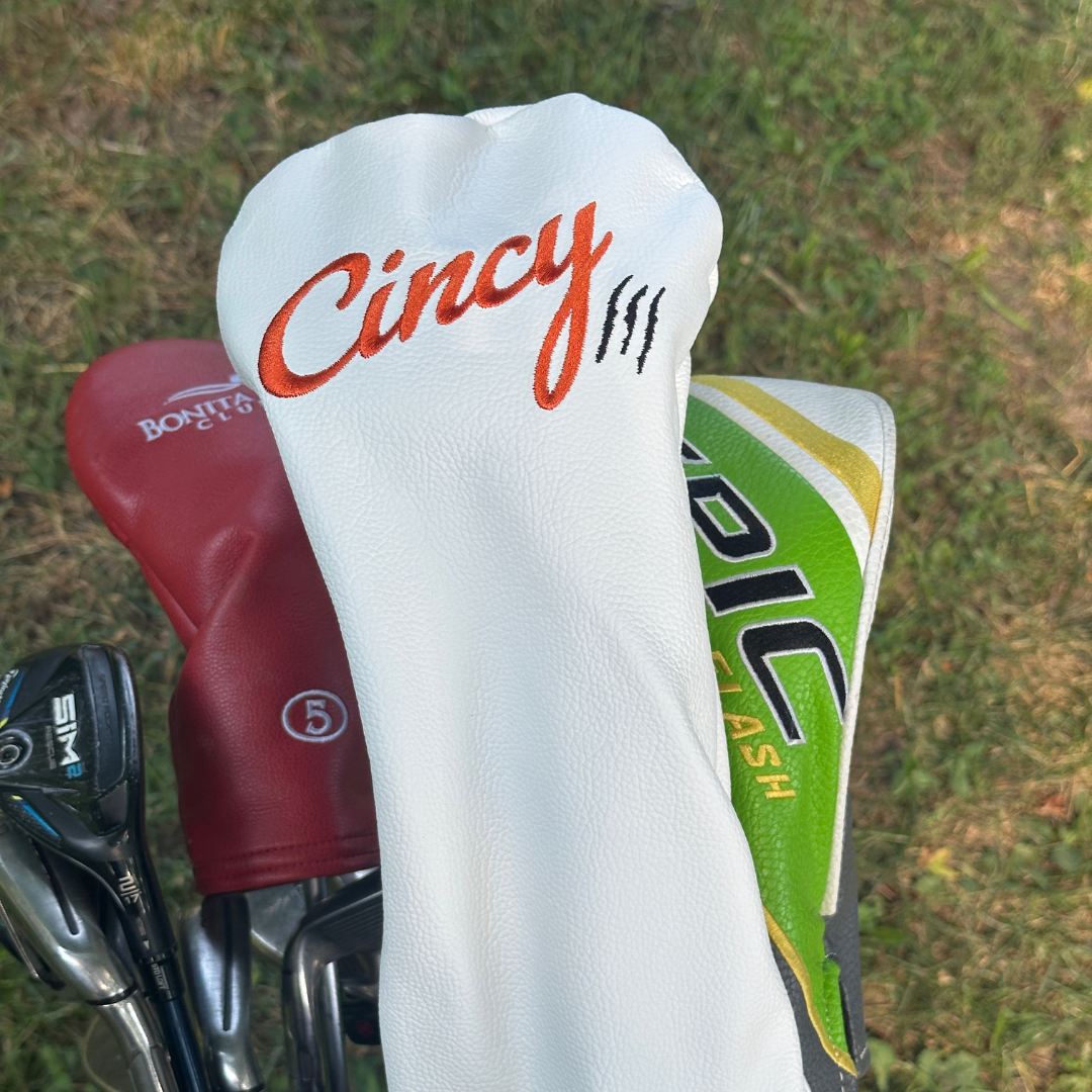 Cincy Golf Headcover - White