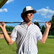 The Cincy Golf Polo - Hunna Shirts Collab - WHITE