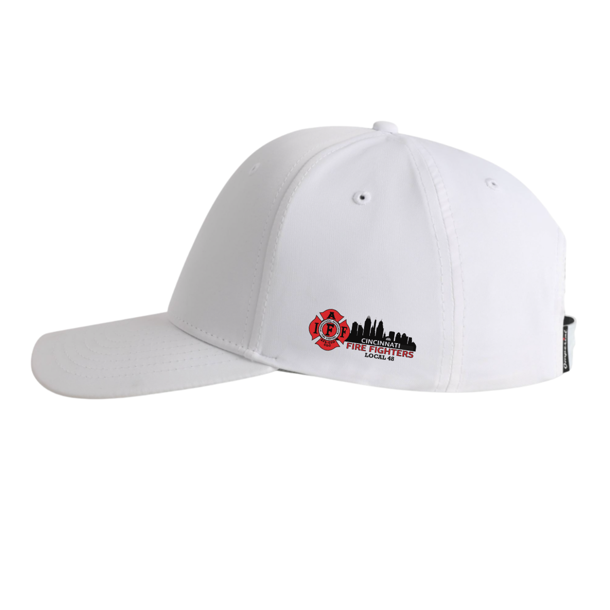 Cincinnati Fire Department Collab Mid-Crown Ballcap White - Side
