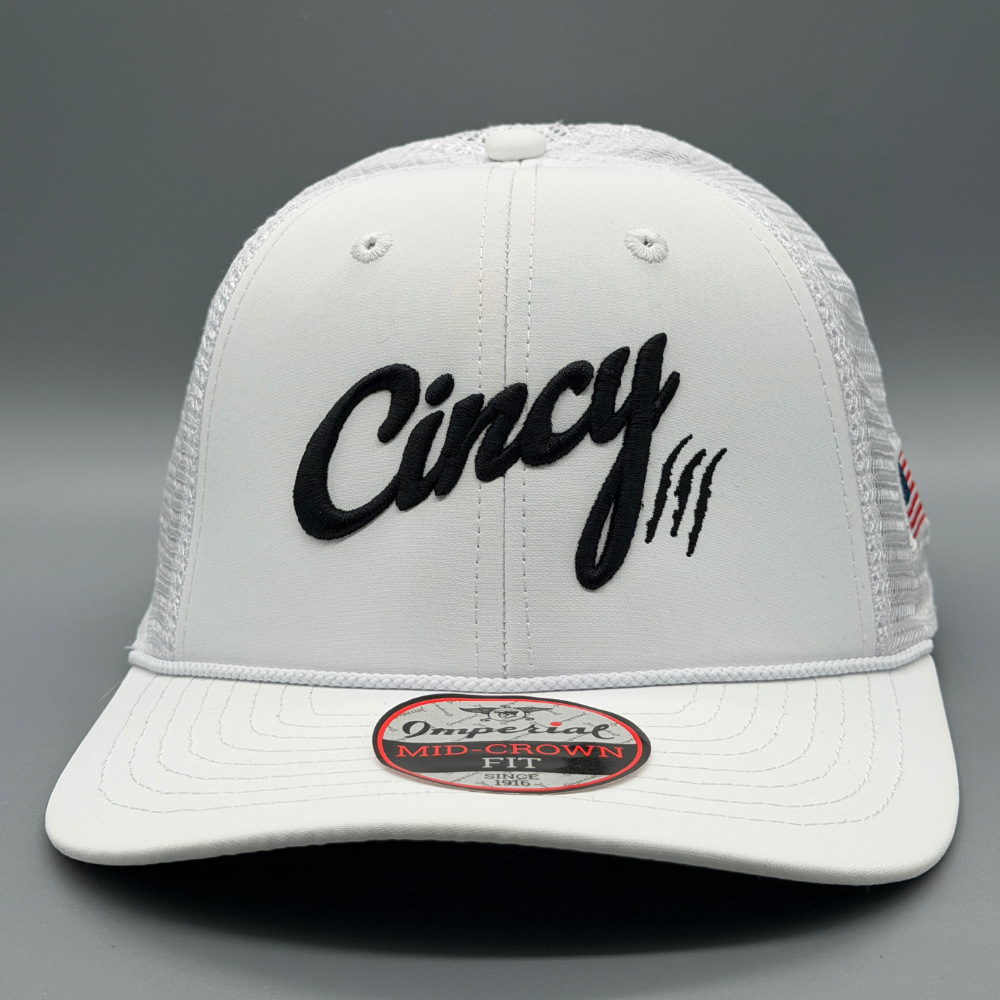 Mid-Crown Mesh Rope Hat - White Out Edition